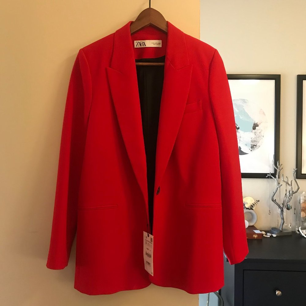 Zara Red Blazer